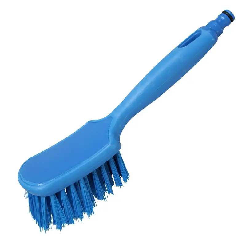 Brosse à main FBK 51154-2 pour canalisation d'eau dure 300 x 75 mm bleue