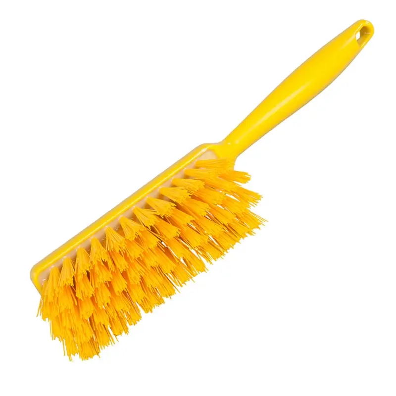 FBK 90252-4 hand broom medium mounted in resin 340x35 mm yellow