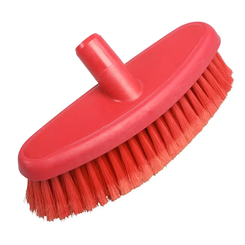 Brosse de lavage souple perméable à l'eau. Ovale FBK 24104-3 265 x 90 mm rouge