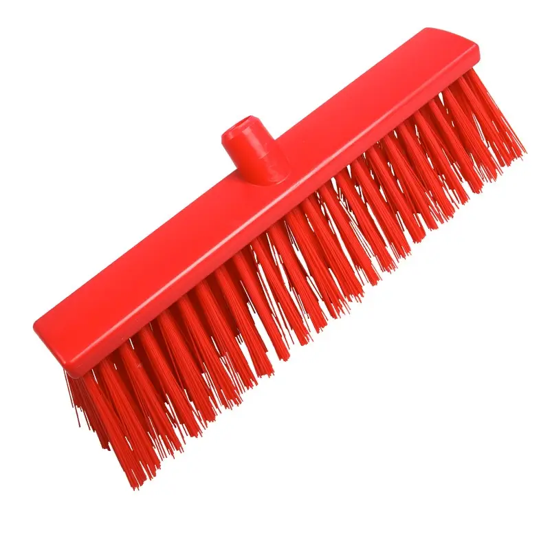 Hard broom FBK 25190-3 400x60 mm red