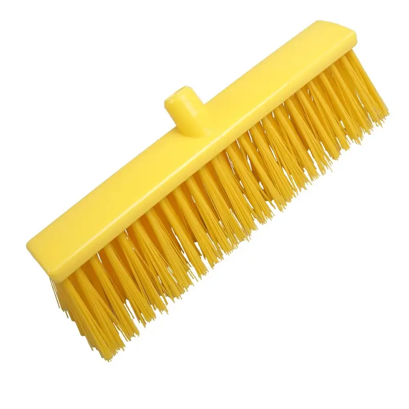 Hard broom FBK 25190-4 400x60 mm yellow