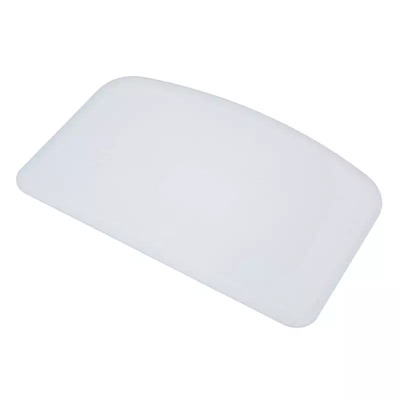 Deegschraper recht zonder gat PP FBK 81911-1 146x98 mm wit