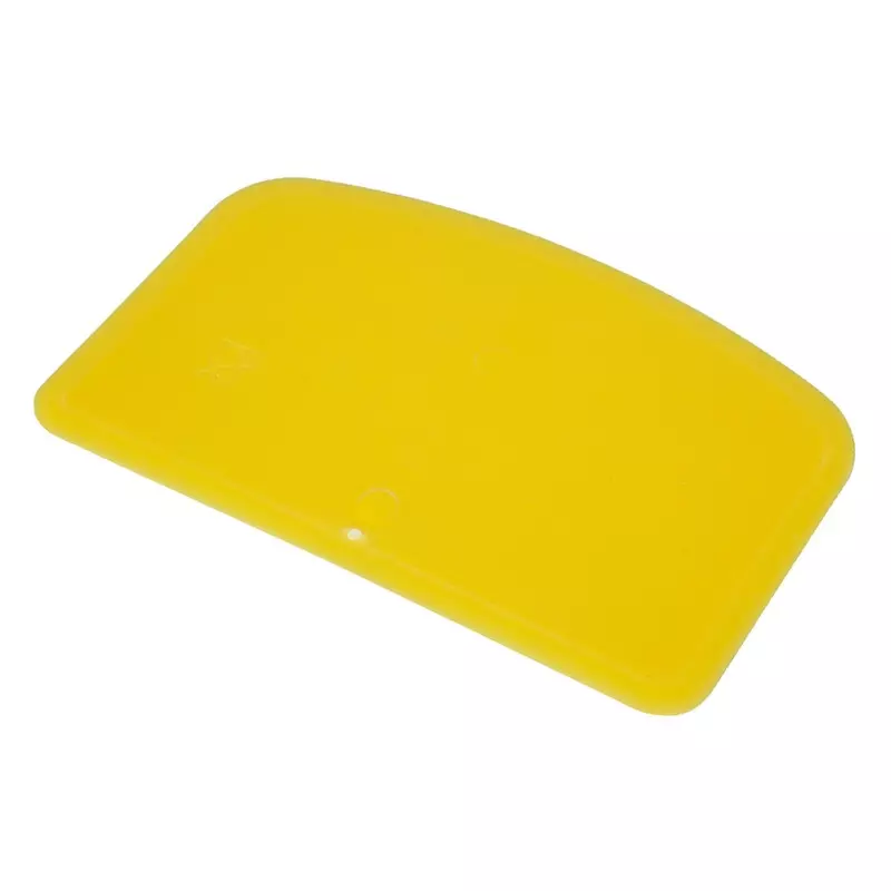 Deegschraper recht zonder gat PP FBK 81911-4 146x98 mm geel