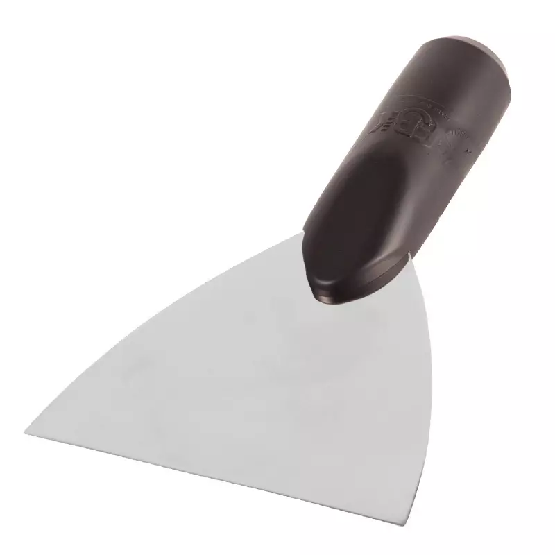 Grattoir de sol FBK 28122-6, lame rigide en acier inoxydable 120 mm, noir