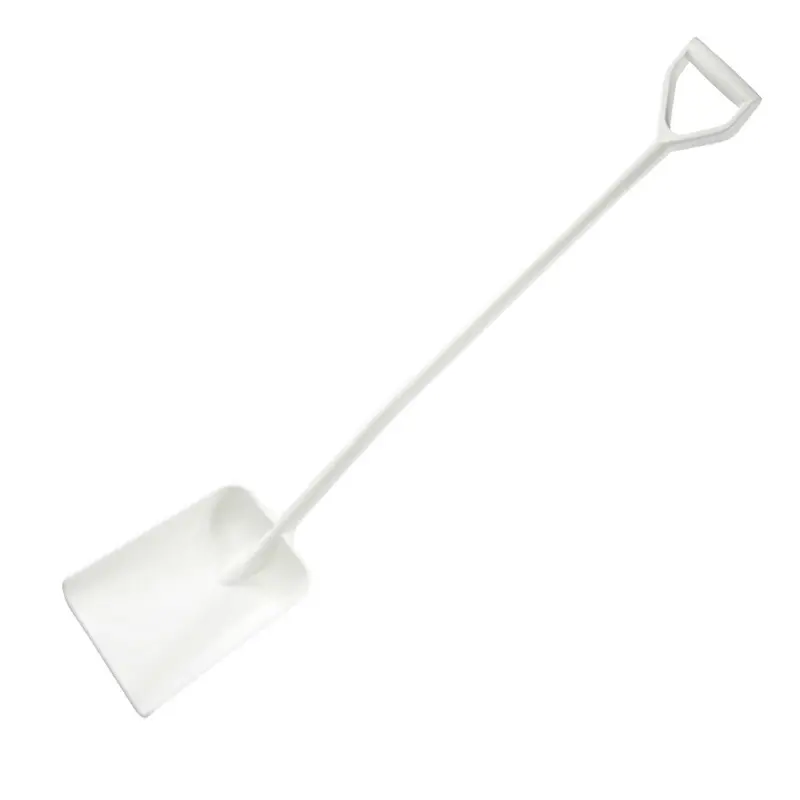 Pelle FBK 15103-1, poignée en D ergonomique, 1330 mm, blanche
