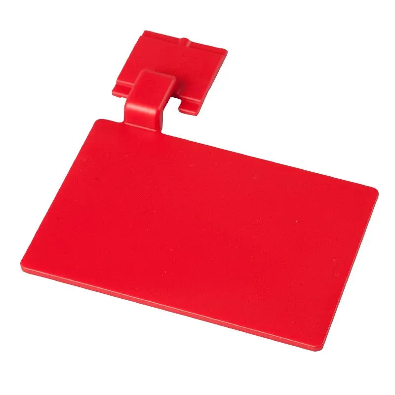 Bordje voor ophangrail FBK 80002-3 110x75 mm rood