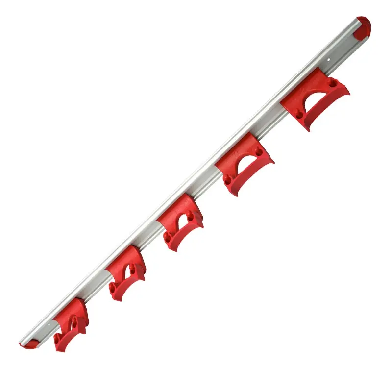 Rail de suspension 5x collier FBK 15157-3 900 mm rouge