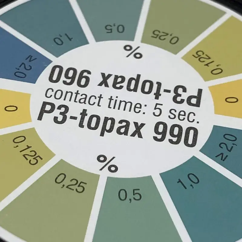 Ecolab indicatorpapier voor P3-Topax 960 en P3-Topax 990 residuen