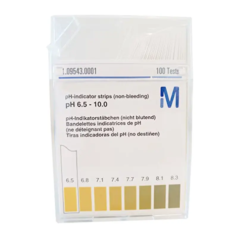 Bandelette indicatrice de pH MQuant 6,5-10,0 pH