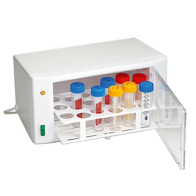 Cultura-M mini incubator including thermometer and multi-rack