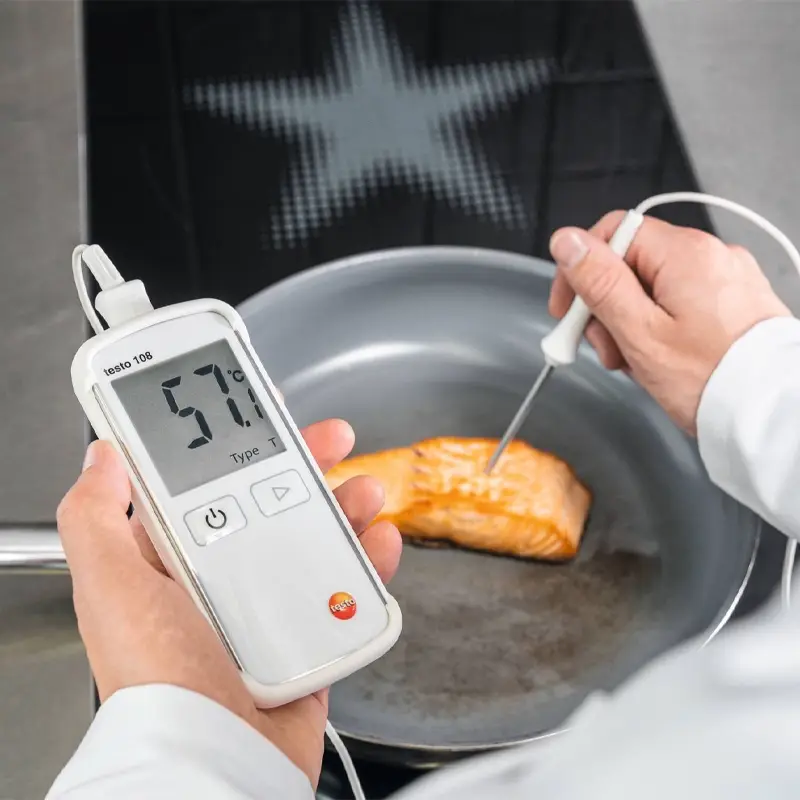 testo 108 digital food thermometer with probe