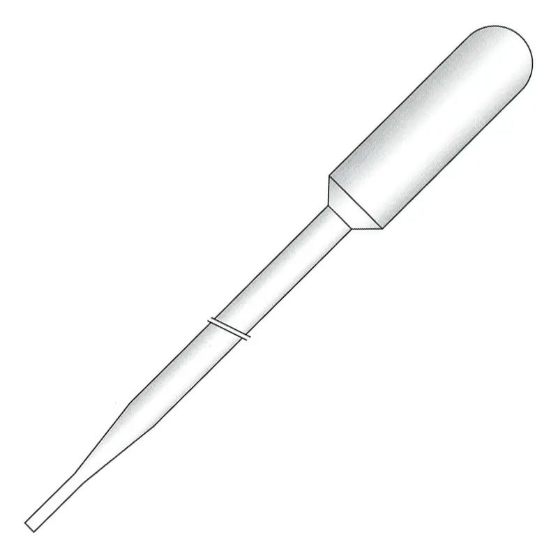 Pipettes Pasteur non stériles de 300 mm, volume de remplissage 10,7 ml