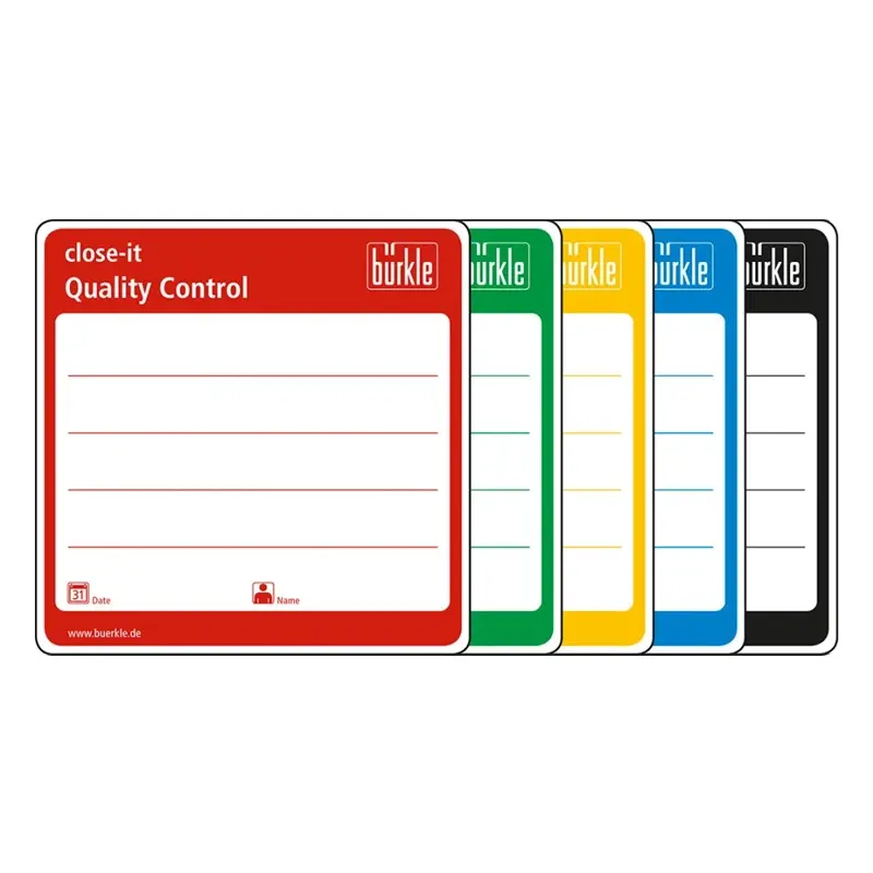 Bürkle close-it label 150x150 mm blue