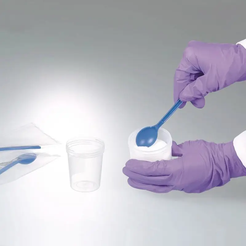 Bürkle sample spoons sterile PS 10 ml blue