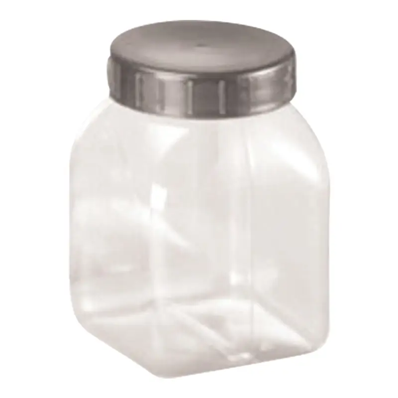 Sample jar wide neck PVC with screw cap 300 ml transparent