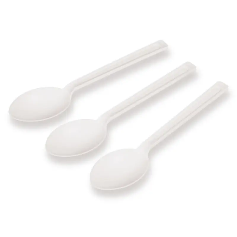 Cuillère échantillon stérile en PE 170 mm 10 ml blanche