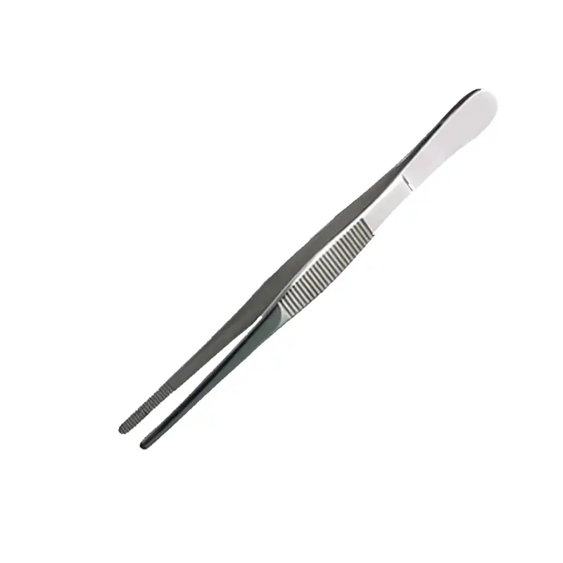 Bürkle pincet recht stomp RVS 10,5 cm