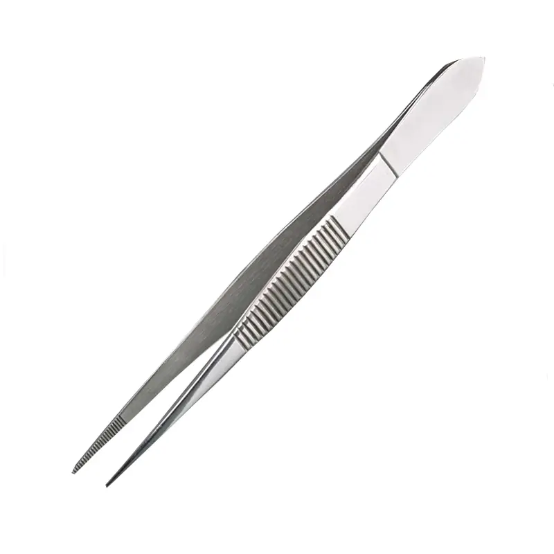 Pince à épiler Bürkle en acier inoxydable, droite et pointue, 13 cm