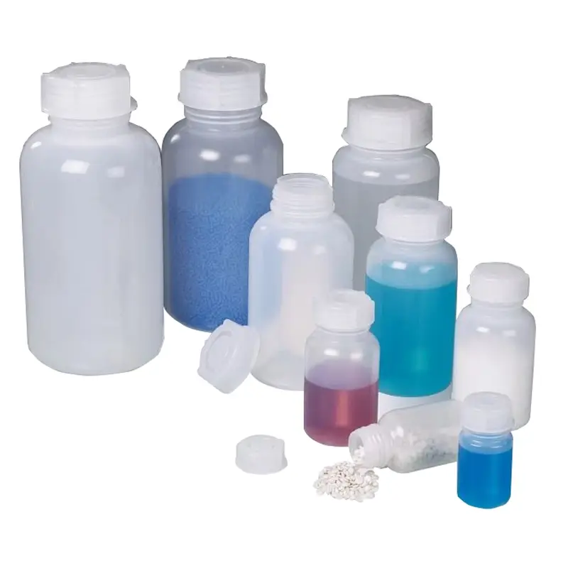 Flacon Bürkle col large LDPE Ø77x158 mm 500 ml transparent