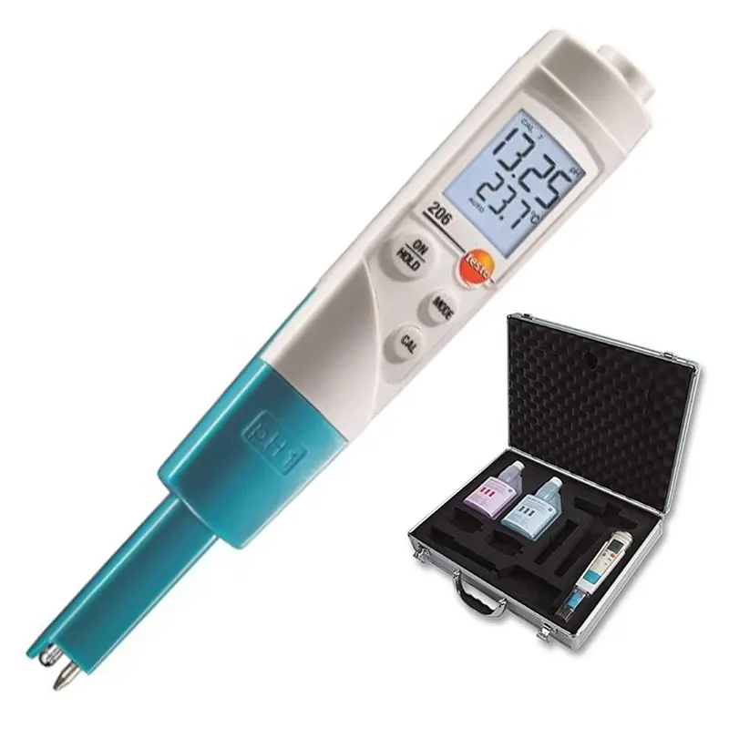 testo 206-pH1 pH meter for liquids starter kit