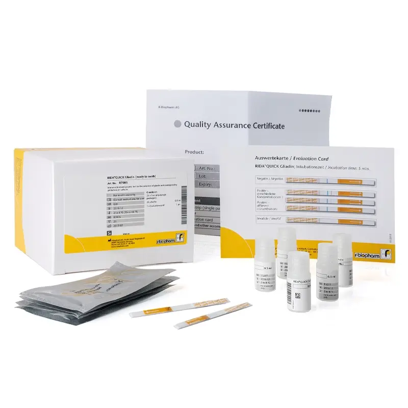 Test rapide d'allergènes RIDA QUICK Gliadine, gluten, prêt à l'emploi
