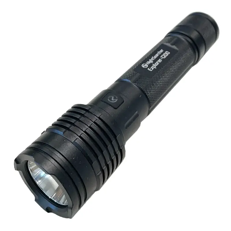 NightSearcher Explorer 1200 LED flashlight USB rechargeable