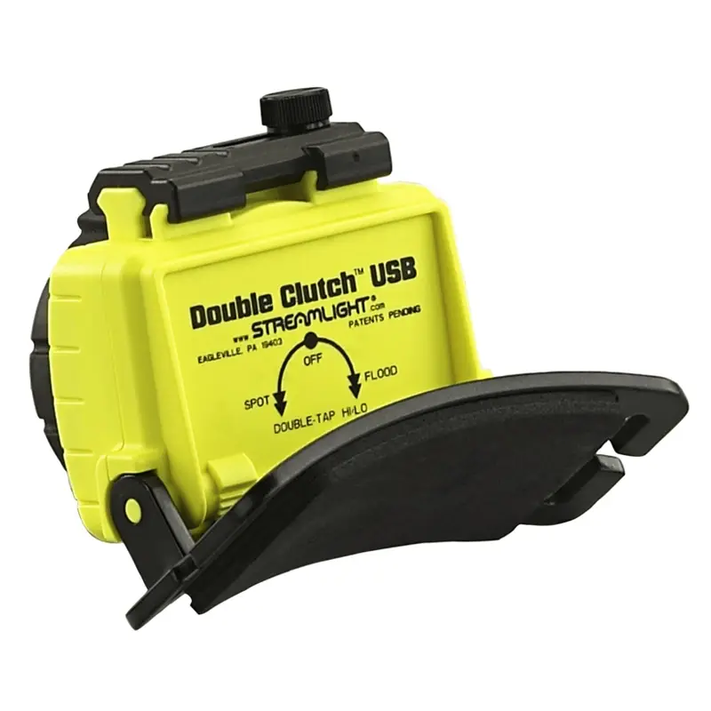 Lampe frontale Streamlight Double Clutch USB LED rechargeable jaune