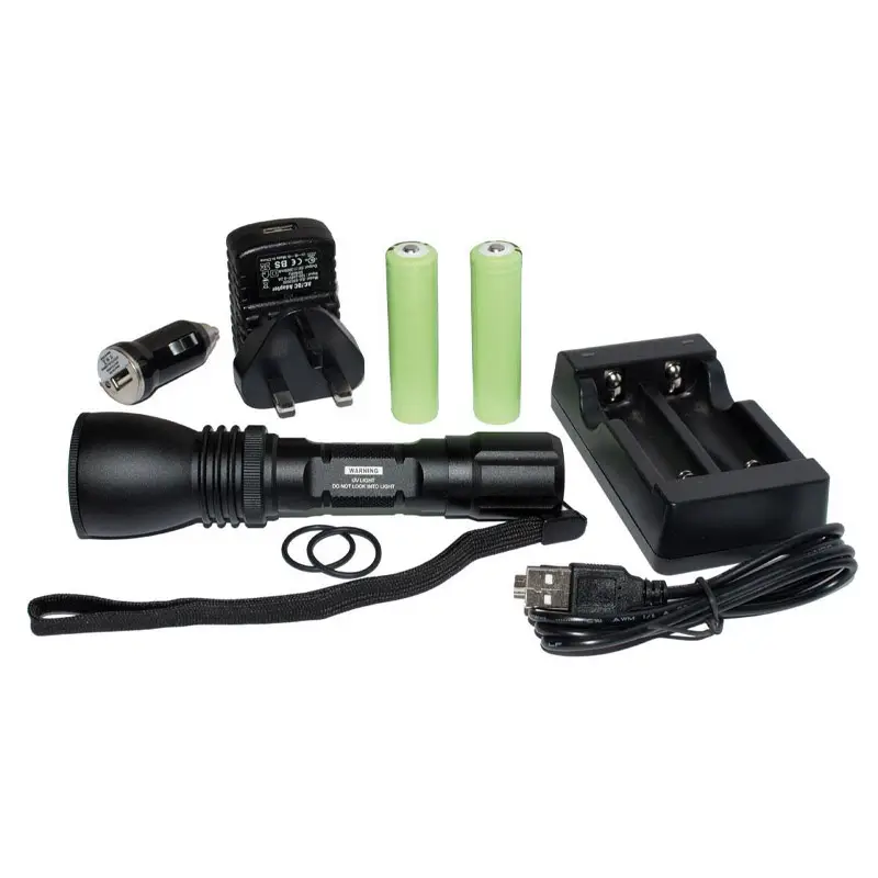Nightsearcher UV LED 365 flashlight rechargeable ultraviolet 365nm