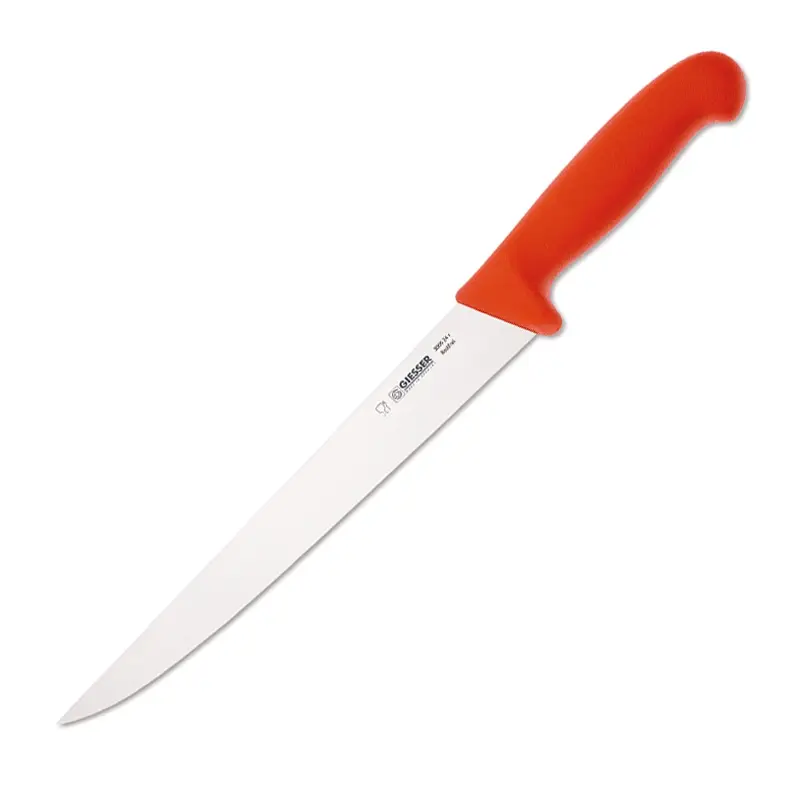Couteau à lame Giesser 3005, lame de 24 cm, rouge