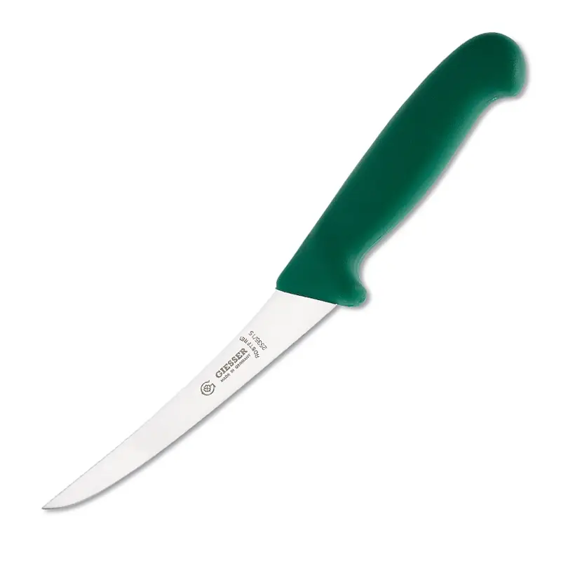 Boning knife very flexible Giesser 2535 blade 15 cm green