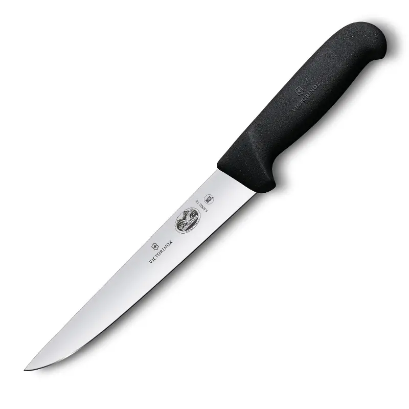 Couteau de poche Victorinox Fibrox 5.5503.18, lame de 18 cm, noir