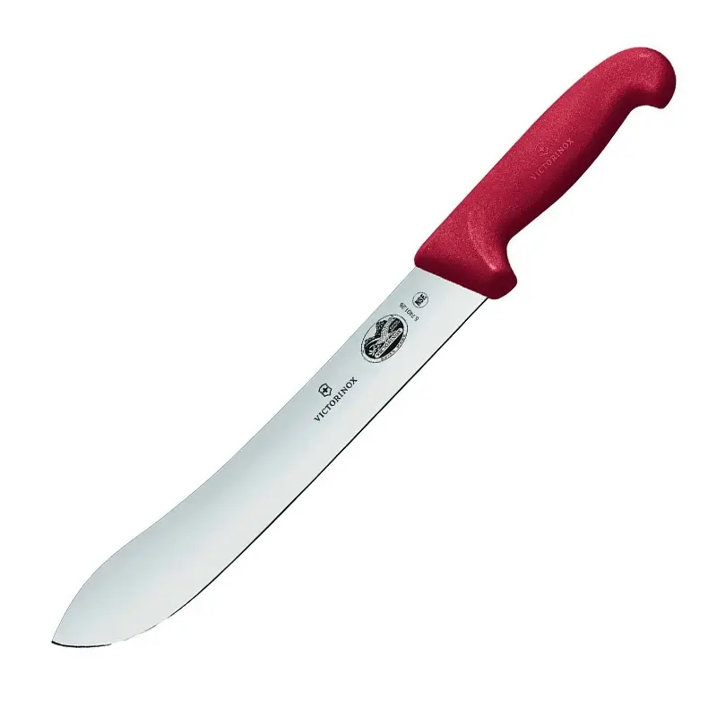 Couteau de boucher Victorinox Fibrox, lame 5.7401.25, 25 cm, rouge