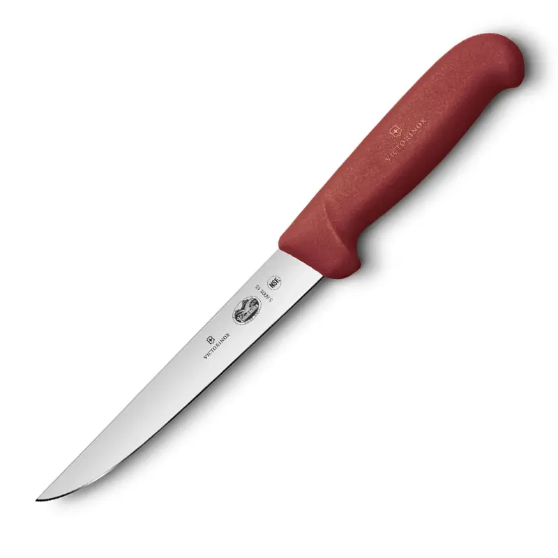 Victorinox Fibrox 5.6001.15 boning knife broad blade 15 cm red