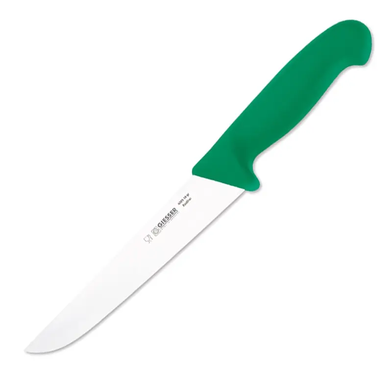 Couteau de boucher Giesser 4025-18, lame de 18 cm, vert