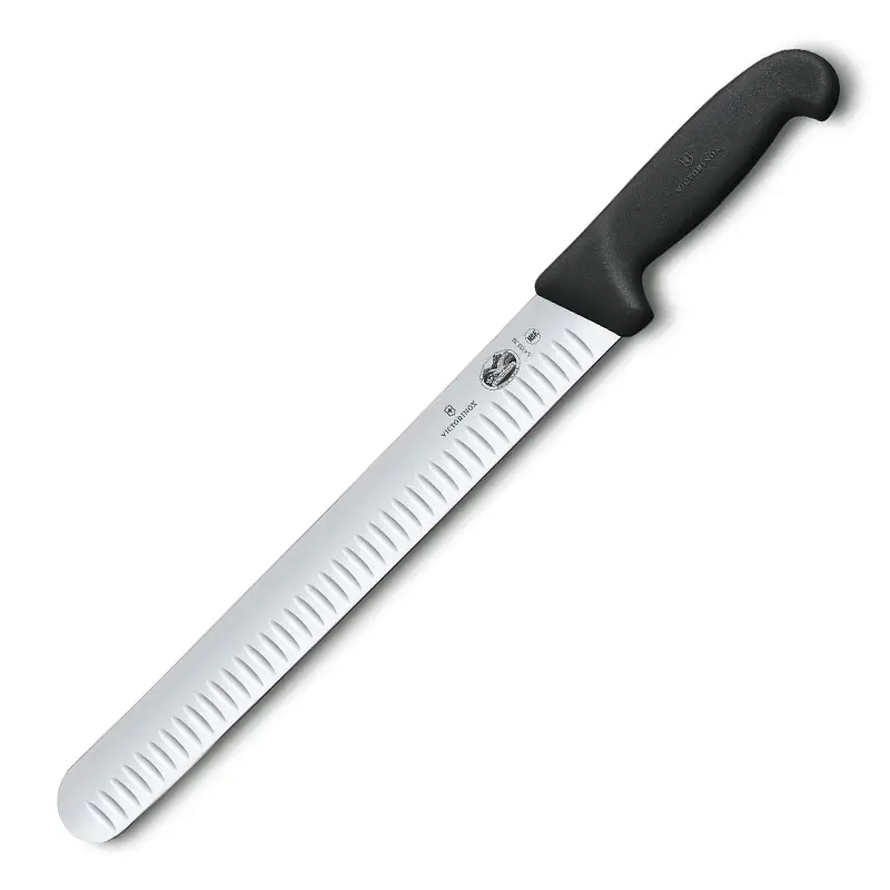 Victorinox Fibrox 5.4723.30 hammes met kuiltjes lemmet 30 cm zwart