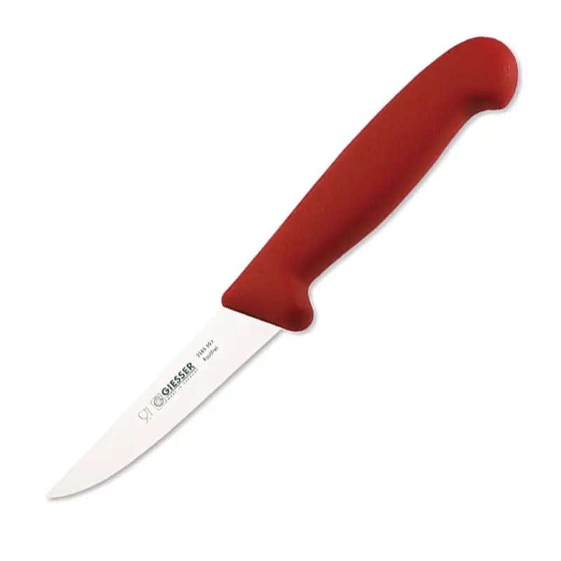 Couteau de volailler Giesser 3185-10, lame de 10 cm, rouge