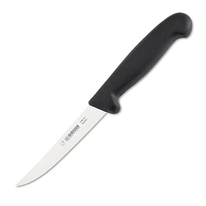 Giesser 3186 boning knife 12 cm blade black