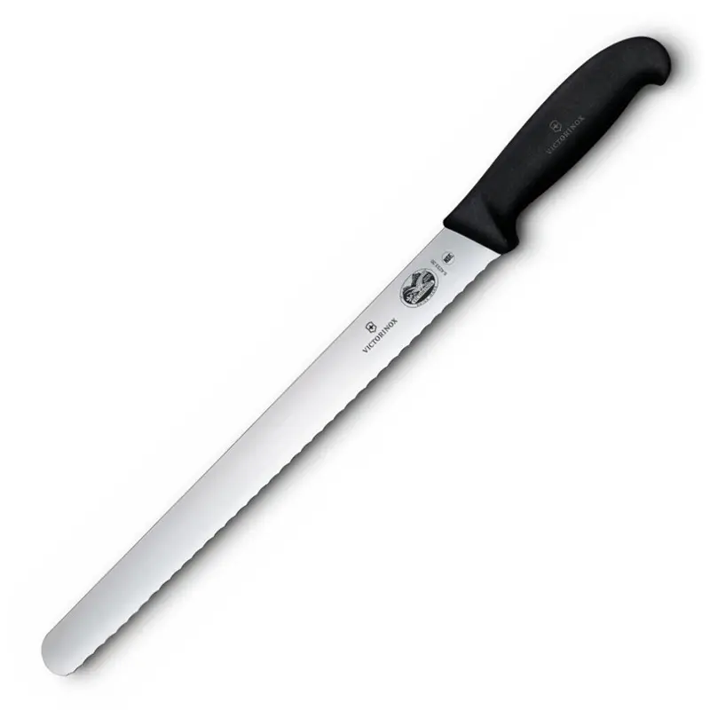 Couteau à pain Victorinox Fibrox 5.4233.36, lame dentelée, 36 cm, noir