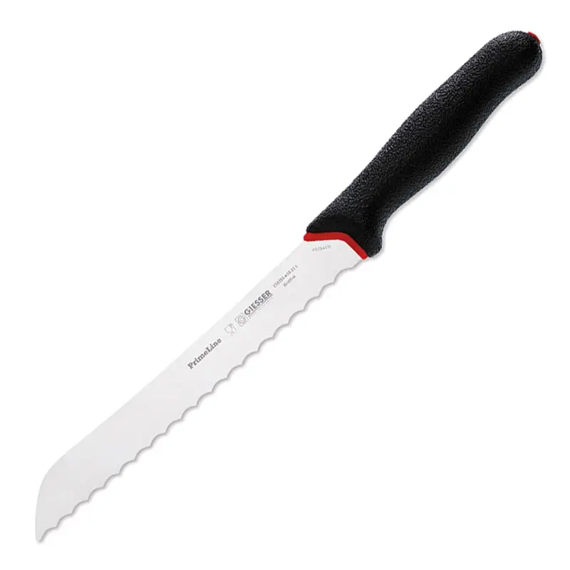 Couteau à pain dentelé noir Giesser 218355 w10 21 PrimeLine 21 cm