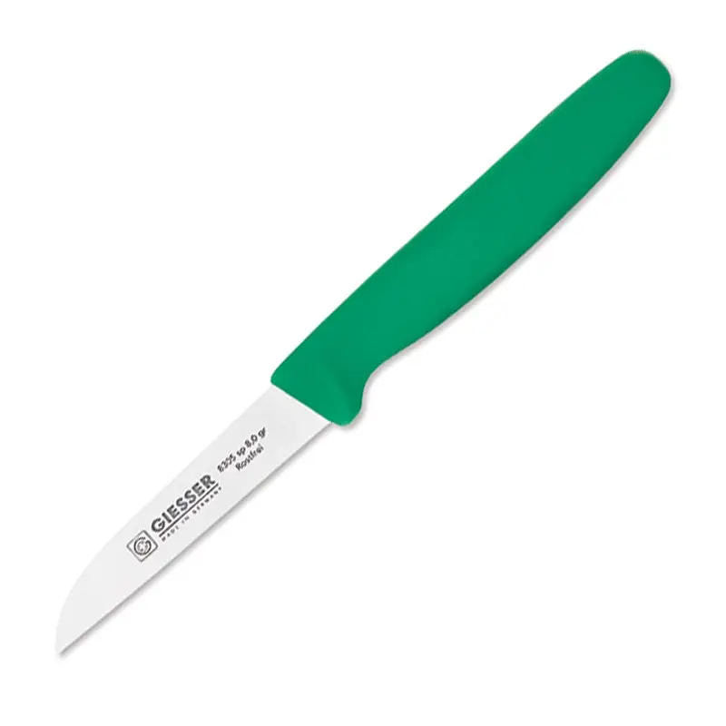 Couteau à légumes Giesser 8305, lame de 8 cm, vert