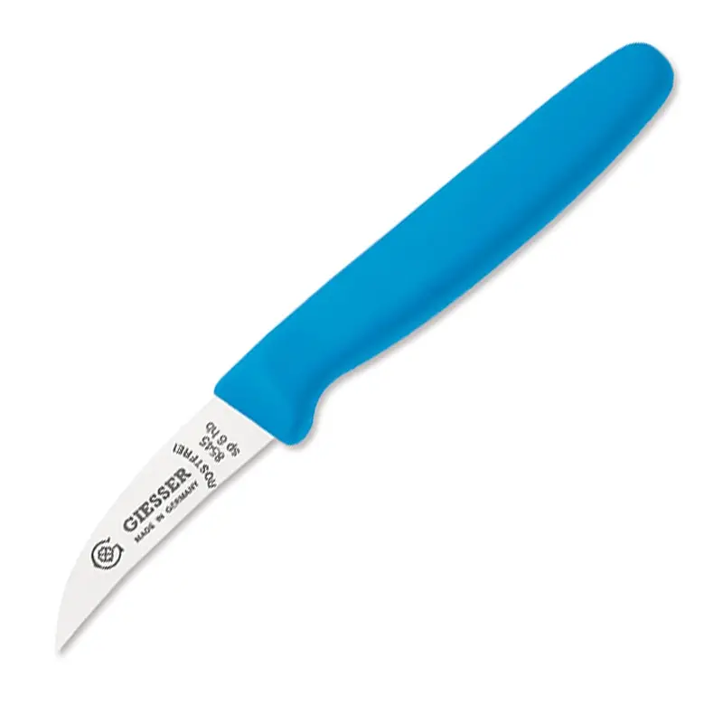 Couteau à tourner Giesser 8545 sp, lame de 6 cm, bleu clair