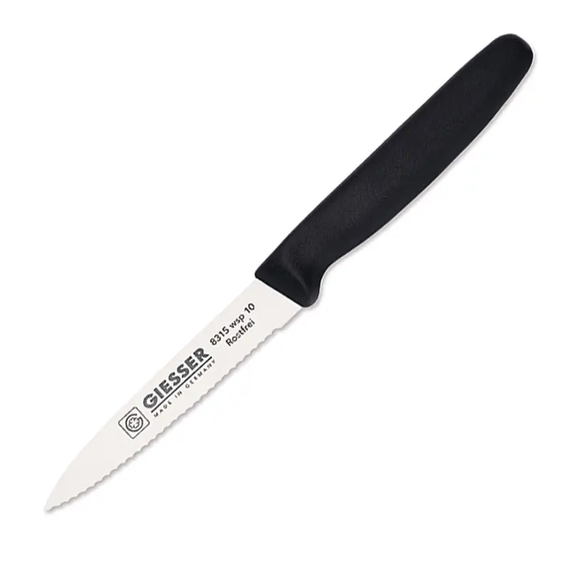 Groentemes gekarteld Giesser 8315 wsp 10 10 cm zwart