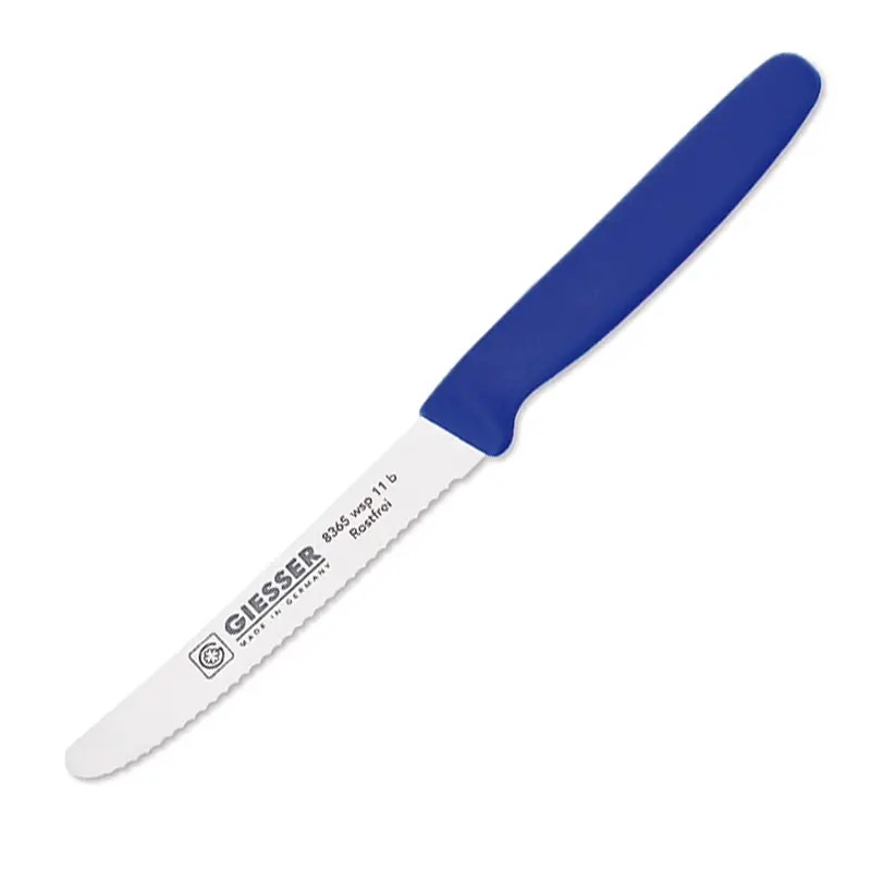 Giesser 8365 wsp universal serrated knife 11 cm blade blue