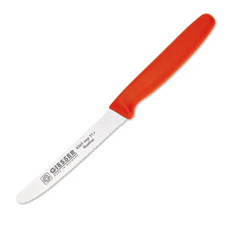 Giesser 8365 wsp universal serrated knife 11 cm blade red