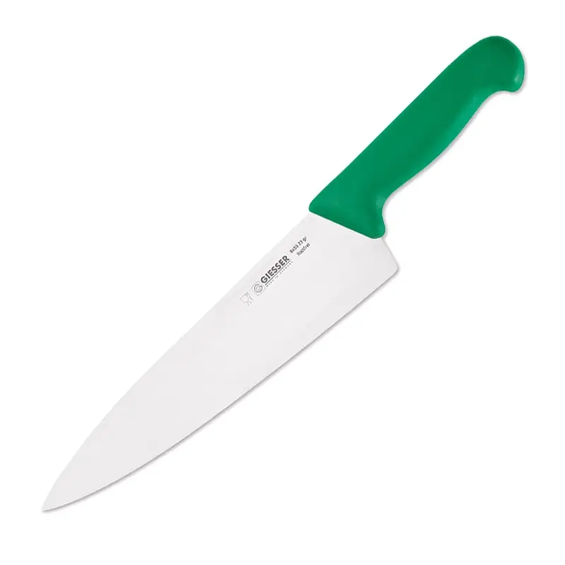 Couteau de chef Giesser 8455, lame de 23 cm, vert