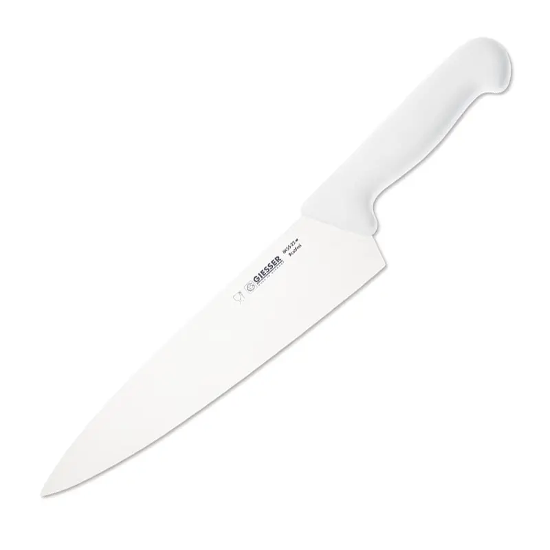Couteau de chef Giesser 8455, lame de 23 cm, blanc