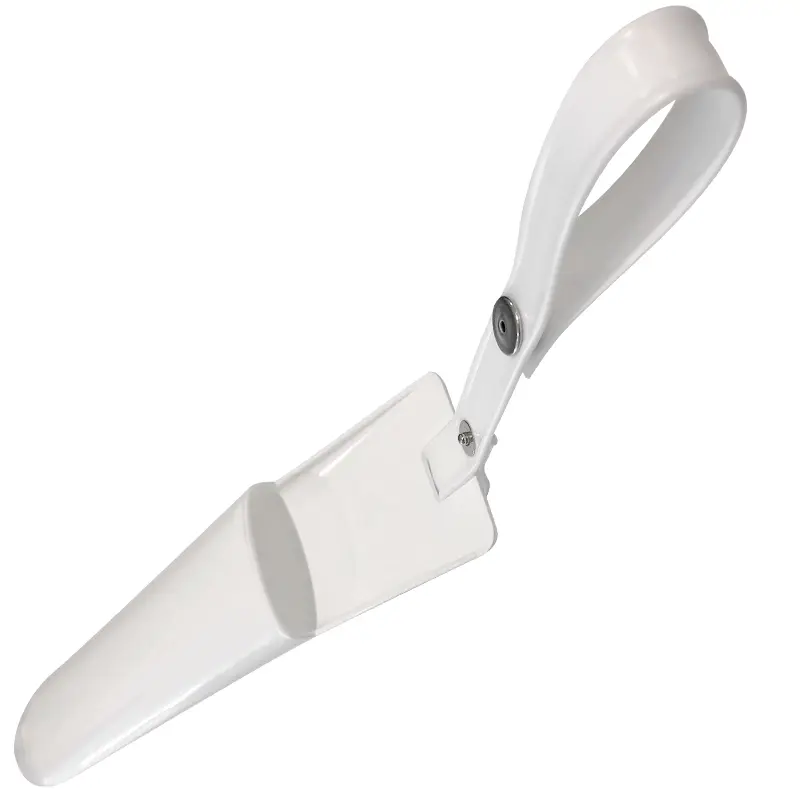 White plastic knife holder for 1 knife