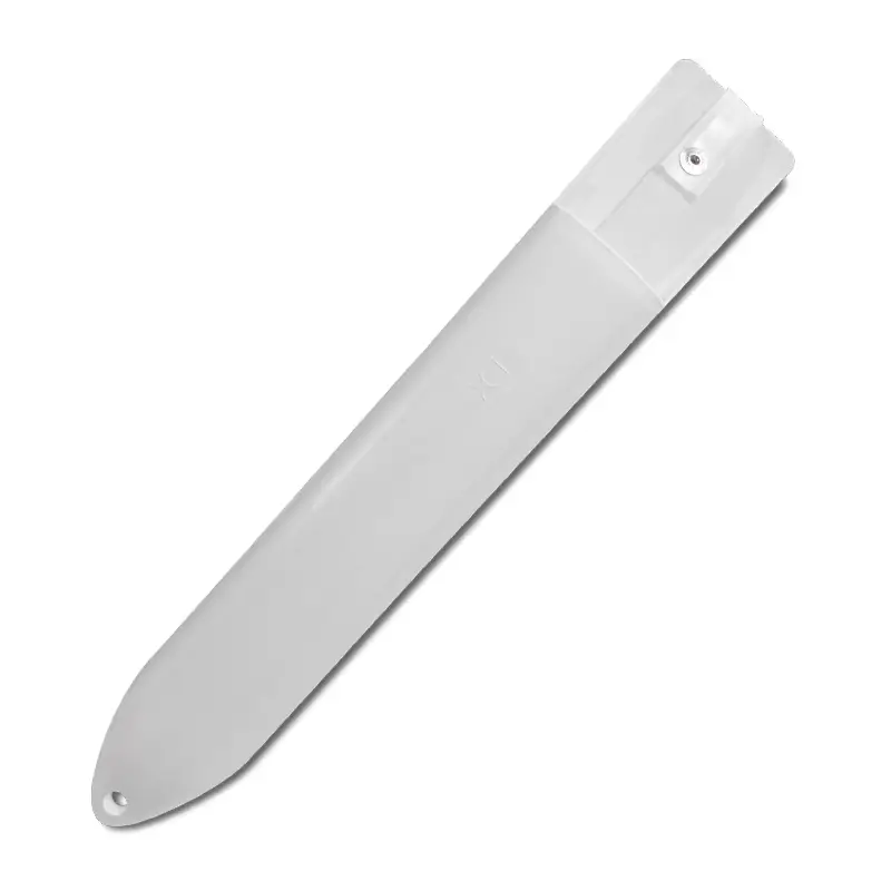 Plastic knife holder for 1 knife complete with strap white
