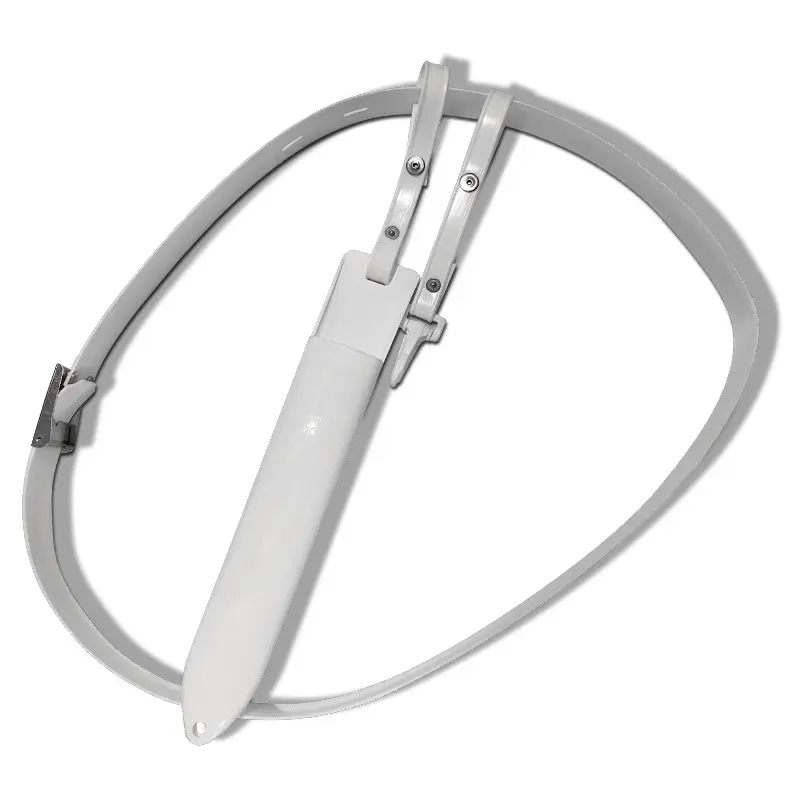 Plastic knife holder for 1 knife complete with strap white