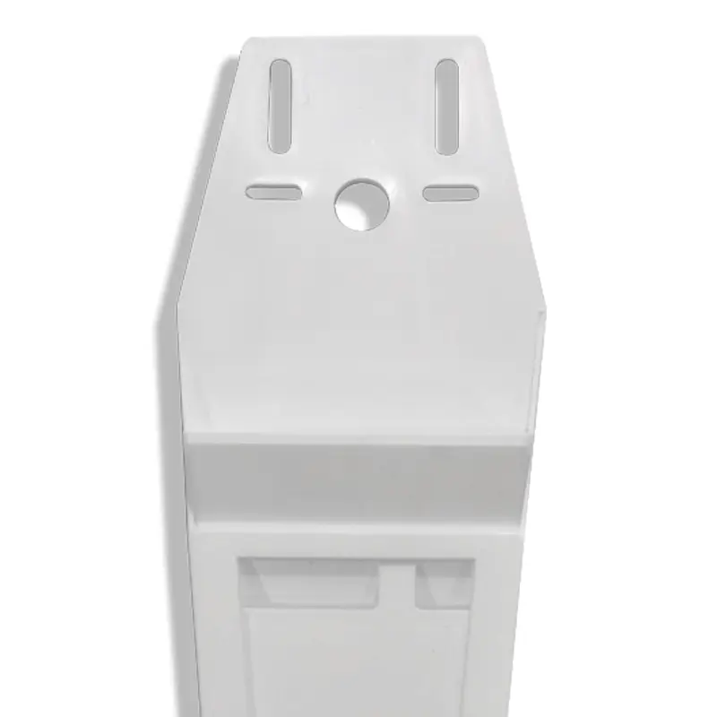 Extra long plastic knife holder for 2-3 knives, white